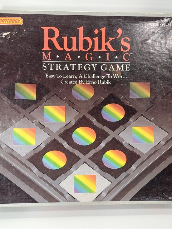 Hasbro Other - Vintage Rubik's Magic Strategy Game Matchbox Complete Game 1987